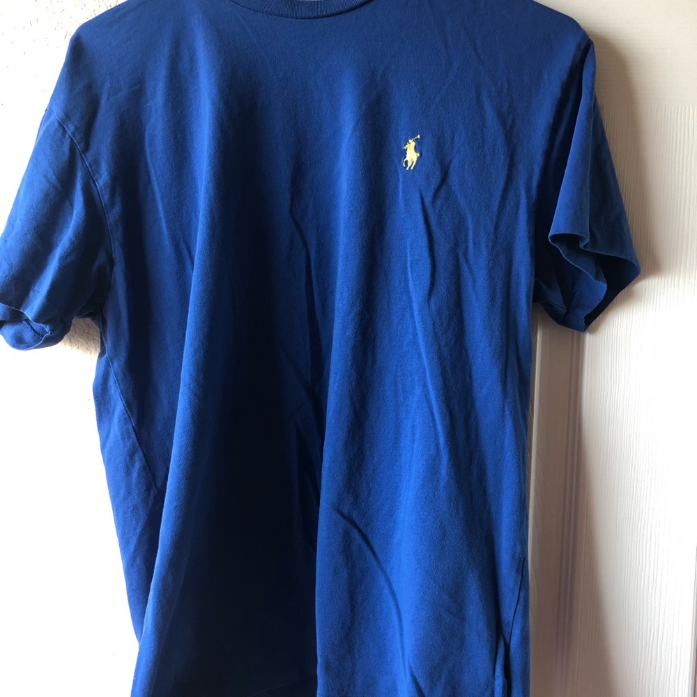 POLO blue short sleeve, size small